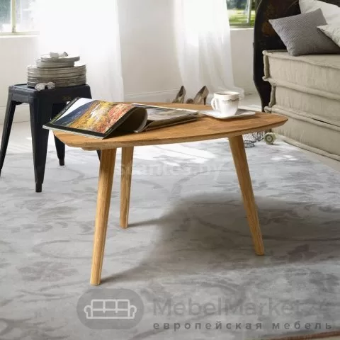 Стол журнальный СКАНДИ 900х600 из массива дуба