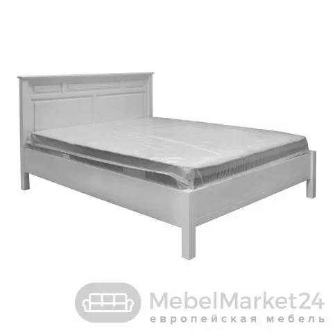 Кровать 160 Н Рауна из массива сосны (белый воск)