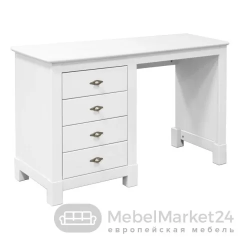 Стол письменный 04 Рауна массив сосны (белый воск)