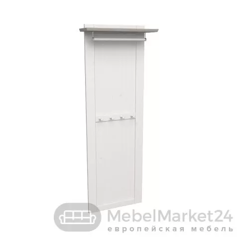 Вешалка навесная 210 Форест массив сосны (белый воск/антрацит)