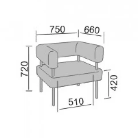 Диван офисный Кантор-1