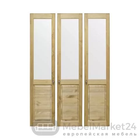 Комплект дверей к стеллажу Рауна 30 из массива сосны (бейц масло)