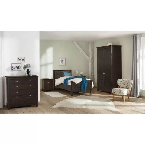 Тумба прикроватная 01 Рауна из массива сосны (колониал)