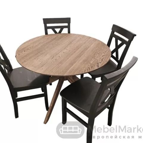 Стул Бостон М массив сосны (черный)