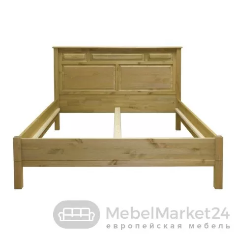 Кровать 140 Н Рауна из массива сосны (бейц-масло)