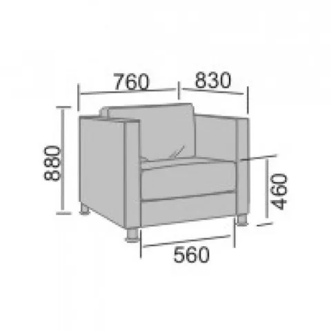 Диван офисный Дельта-1
