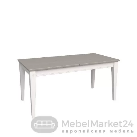 Стол раздвижной 160 Форест массив сосны (белый воск/антрацит) 