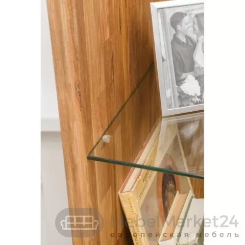 Шкаф с витриной СКАНДИ 1 из массива дуба
