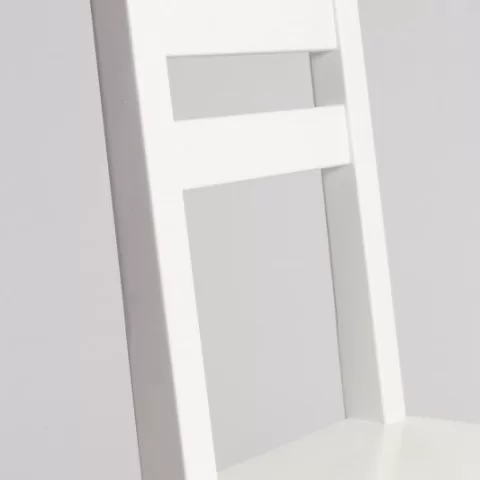 Стул кухонный массив дуба Фернан (белый)