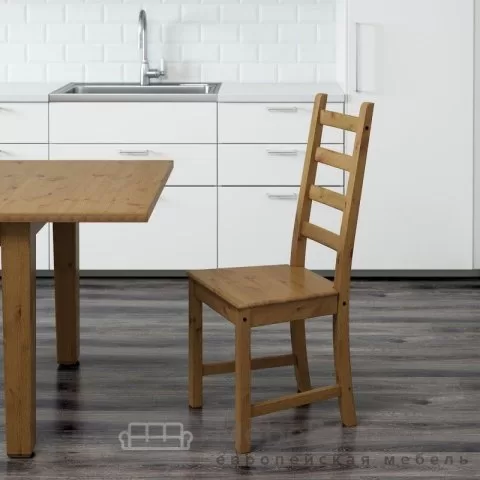 Стул Кантри массив сосны (белый лак/браун)