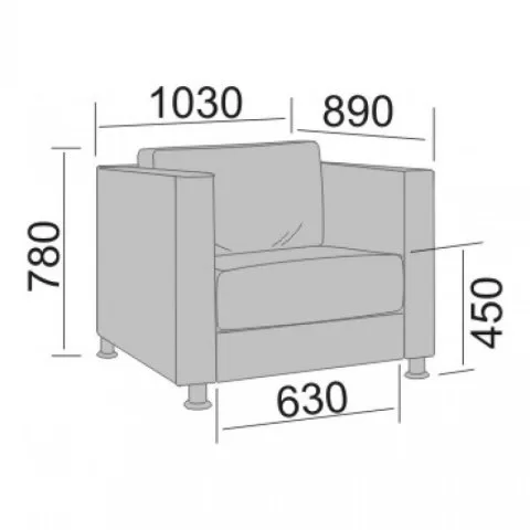 Диван офисный Бристоль-1