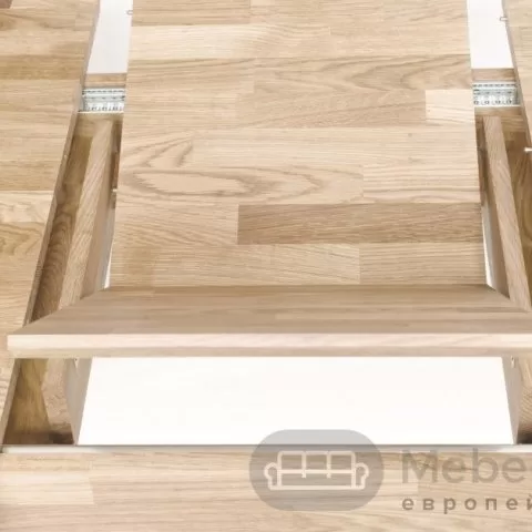 Стол обеденный раздвижной СКАНДИ 2R из массива дуба