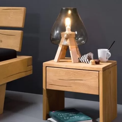 Тумба прикроватная ВЕ-М из массива сосны (бейц-масло)