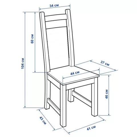 Стул кухонный с мягкой спинкой Кантри массив сосны