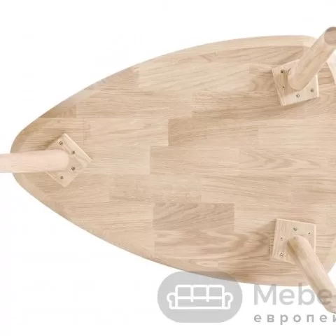 Стол журнальный СКАНДИ 738х700 из массива дуба