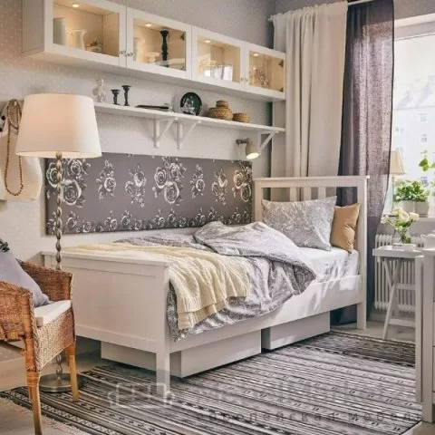 Кровать 90 Кантри массив сосны (HEMNES)