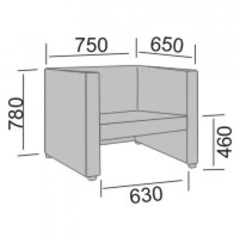 Диван офисный Лацио 1