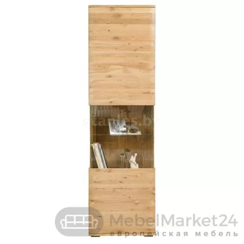 Шкаф с витриной MILTON 1 из массива дуба