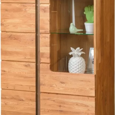 Шкаф с витриной LOGAN 1 из массива дуба