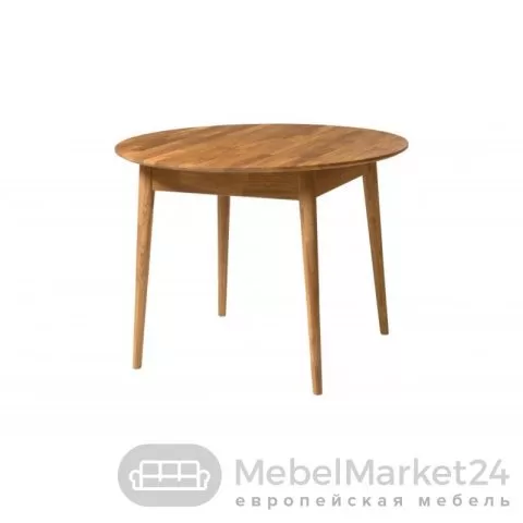 Стол обеденный круглый СКАНДИ 3 из массива дуба