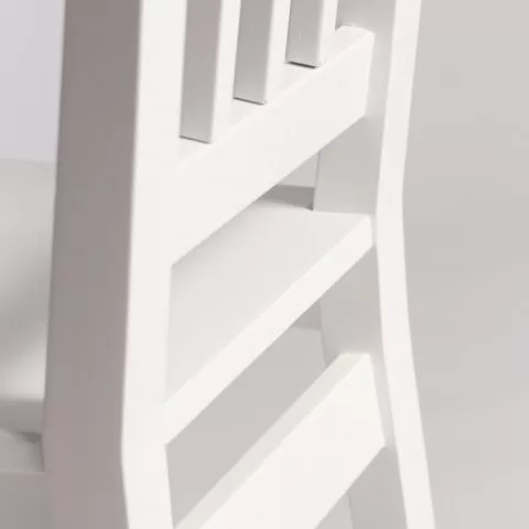 Стул кухонный массив дуба Альбер (белый)