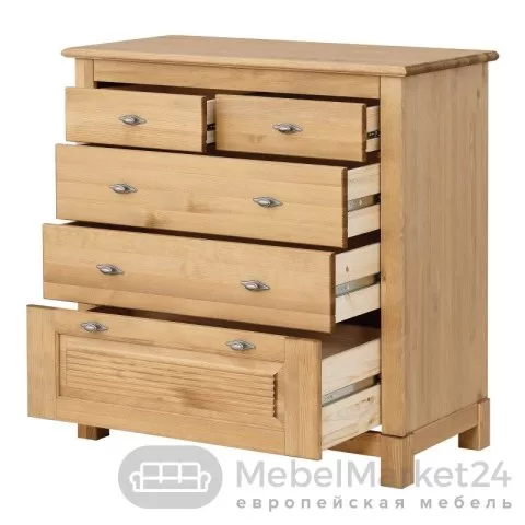 Комод 221 Рауна из массива сосны (бейц-масло)