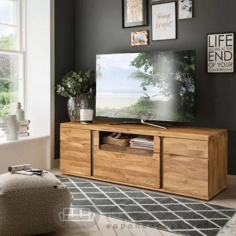 Тумба под ТВ LOGAN из массива дуба