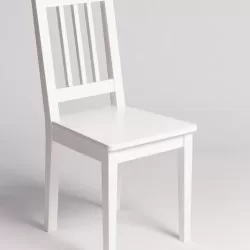 Стул кухонный массив дуба Альбер (белый)
