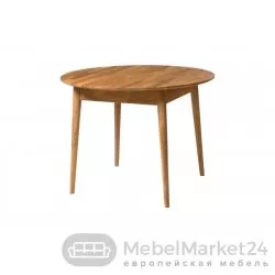 Стол обеденный круглый СКАНДИ 3 из массива дуба