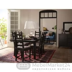 Стул Кантри массив сосны (черный)