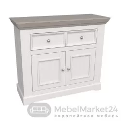 Тумба буфета Форест 222 массив сосны (белый воск/антрацит)