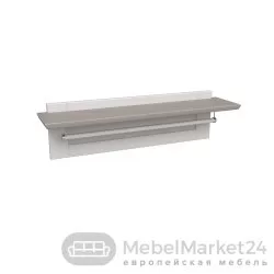 Полка навесная 108 Форест массив сосны (белый воск/антрацит)