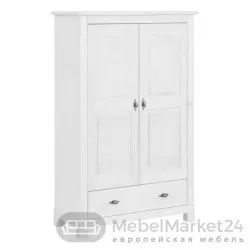 Шкаф 21 Рауна из массива сосны (белый воск)