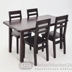 Стол раскладной массив дуба Бертран (венге)