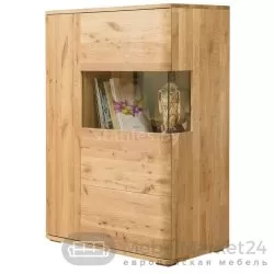 Шкаф с витриной MILTON 2 из массива дуба