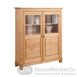 Шкаф для посуды 20 Рауна из массива сосны (бейц-масло)