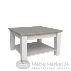 Стол журнальный 75 Форест массив сосны (белый воск/антрацит)