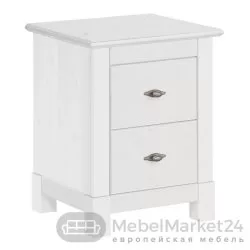 Тумба 02 Рауна из массива сосны (белый воск)