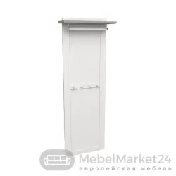 Вешалка навесная 210 Форест массив сосны (белый воск/антрацит)